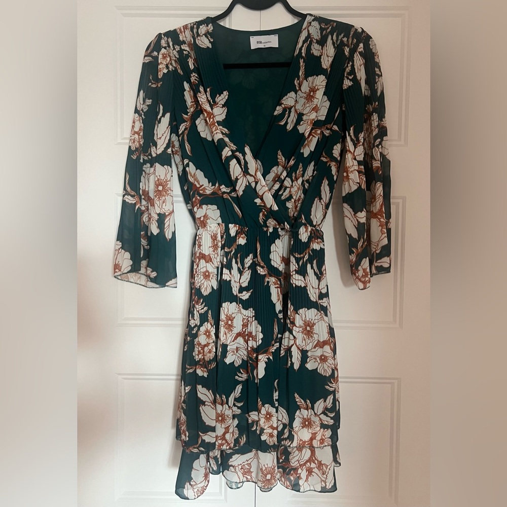 BSB Collection Floral Chiffon Dress – Size 38 (US Small/4-6)